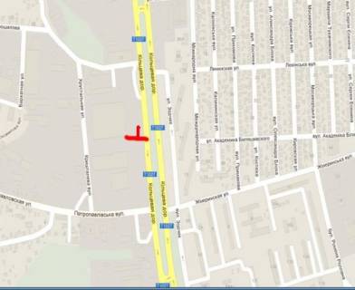 Prismatron, Prism A in Kyiv, 3х6  st. B.Okruznaa / naprotiv m-nov "Forum"-"Al'cest" (Obojnyj rynok) - 114473 scheme