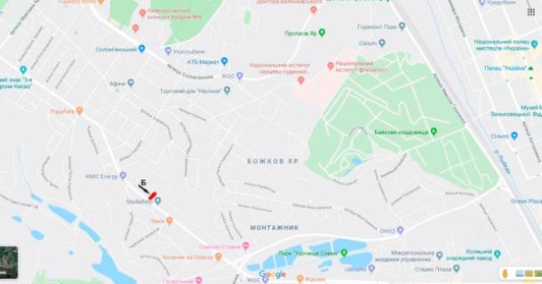 Scrolller, Scroll B in Kyiv prosp. Valeria Lobanovskogo, 94, v naav. prosp. Nauki - 203626 scheme