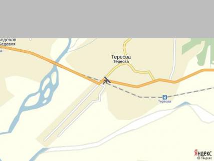 Billboard A in Tyachiv smt.Teresva,st.Golovna, v storonu m.Rahiv, (ZD pereizd) scheme