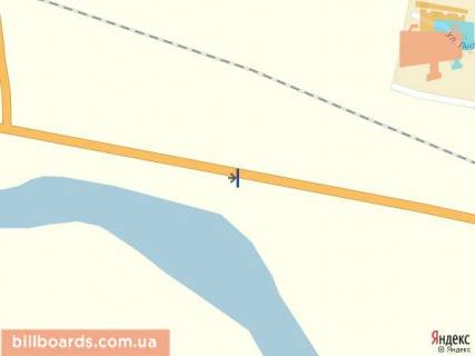 Billboard A in Khust m.Hust, Vst. Volosina, v'izd v misto trasa Mukacevo-Ivano-Frankivs'k, v storonu m. Taciv scheme