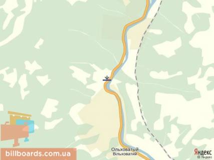 Billboard A in Rakhiv Rahiv st.Golovna, viizd v storonu Uzgoroda iz storoni m.Iv.Frankivs'k scheme