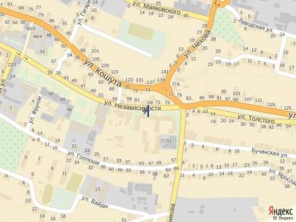 Citylight A in Tyachiv, 1.2x1.8  st. Nezaleznosti, centr mista, navproti torgovogo centru Prestiz scheme