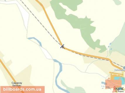 Billboard B in Tyachiv s.Dibrova, st.Golovna, v storonu m.Taciv scheme