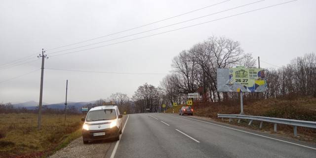 Billboard B in Zakarpattya trasi, Виноградів  s.Velika Kopana, st.Miru , v storonu m. Hust, Mukacevo Photo 1