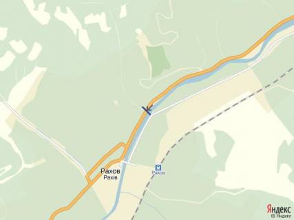 Billboard B in Rakhiv Rahiv st.Golovna, v'izd v centr mista v storonu m.Uzgorod scheme