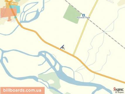 Billboard A in Tyachiv smt.Bustino, vizd v selise, v storonu m. Hust scheme