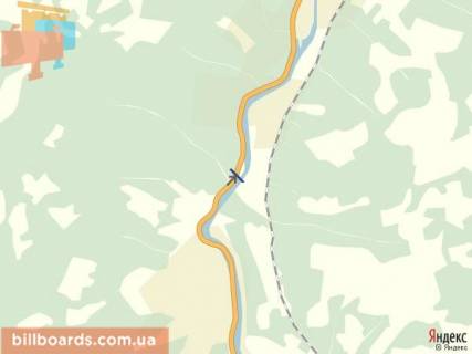 Billboard A in Rakhiv Rahiv st.Golovna v'izd v misto v storonu m.Iv Frankivs'k iz storoni m.Uzgorod scheme