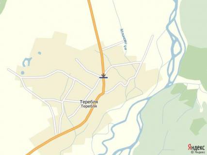 Billboard A in Tyachiv s.Terebla,st. Central'na, v storonu smt, m.Taciv,m.Hust, skoli, mini-marketu scheme