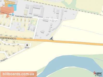 Billboard A in Tyachiv Viizd z m. Taciv, v storonu m. Rahiv, navproti azs Vakos scheme