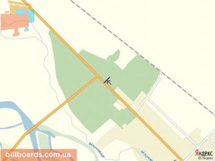 Billboard A in Tyachiv smt.Bustino viizd z selisa v storonu m.Uzgorod trasa Rogatin-Mukacevo scheme