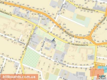 Citylight A in Tyachiv st. Nezaleznosti, centr mista, bila Eksim banku, naproti produktovogo magazinu ta redakcii Druzba, masove skupcenna ludej scheme