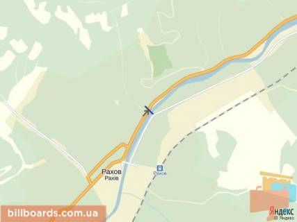 Billboard A in Rakhiv Rahiv st.Golovna, viizd z  centra mista v storonu m.Iv. Frankivs'k scheme