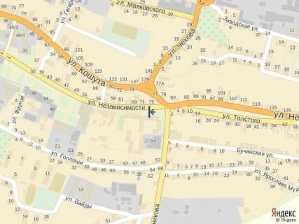 Citylight B in Tyachiv, 1.2x1.8  st. Nezaleznosti, centr mista, bila strahovoi kompanii Acsa ta magazinu Milenium, avtobusni zupinki, velikij potik pisohodiv scheme