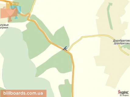 Billboard A in Irshava s.Dorobratovo, st.Golovna, trasa Ivano-Frankivs'k- Mukacevo scheme