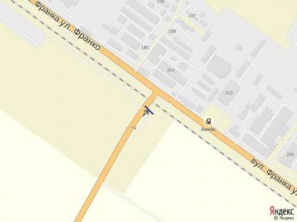 Billboard B in Khust m.Hust, st. Ivana Franku, viizd z mista,  v storonu s.Saan scheme