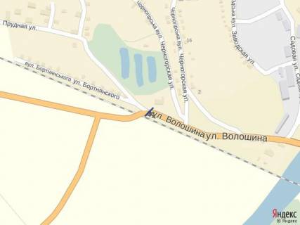 Billboard A in Khust m.Hust, st. Volosina, (pereizd) viizd z mista trasa  Ivano-Frankivs'k-Mukacevo, v storonu m. Mukacevo scheme