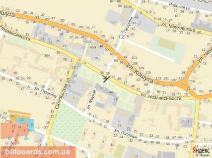 Citylight A in Tyachiv st. Nezaleznosti, centr mista, vhid bila Univermagu, Eksim banku, naproti produktovogo magazinu, masove skupcenna ludej scheme