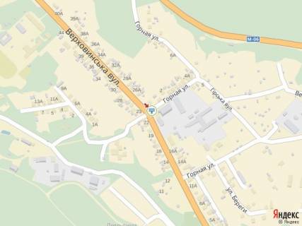 Billboard B in Svalyava m. Svalava, na rozi st. Verhovins'ka ta st. Girs'ka scheme