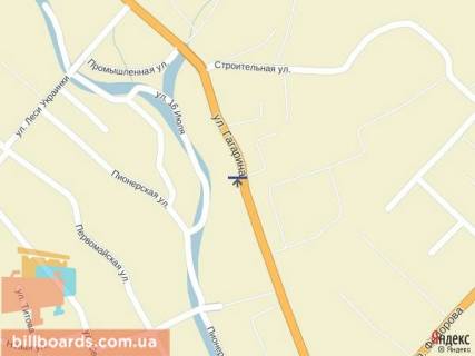 Billboard B in Irshava Irsava bila zavodu REV stanok ta meblevogo magazinu viizd scheme