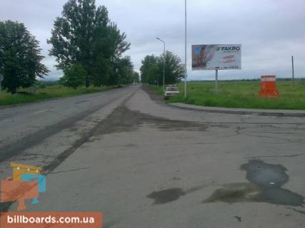 Billboard A in Tyachiv Taciv st.Armijs'ka viizd v storonu m.Uzgorod trasa Rogatin-Mukacevo, bila AZS "OKKO" Photo 1