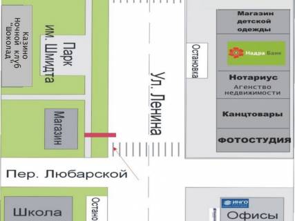 Backlight B in Kherson, 3x4  st. Lenina per Lubarskoj scheme