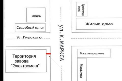 Backlight B in Kherson, 3x4  st. Karla Marksa - st. Girskogo scheme