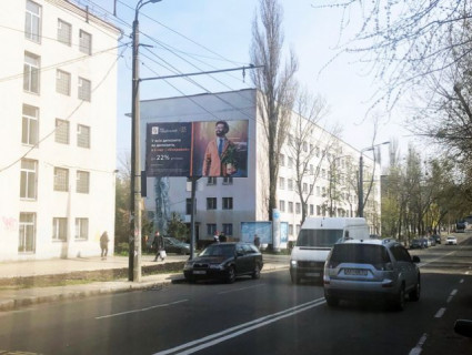 Billboard B in Kyiv, 6х3  Garmatna st., 51 (nicnij klub Forsage, Al'fa-bank, Apteka ANC, NAU), v napramku Vidradnij prospekt Photo 1