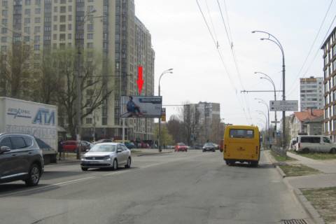 Billboard B in Kyiv, 6x3  Kirilivs'ka st. (Frunze st.), 89 - st. Hvojki V., (Osadbank, Park Hvojki), v napramku Niznij Val st. Photo 1