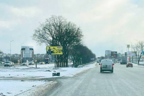 Billboard A in Kyiv, 6x3  Kil'ceva doroga (STO, Avtorinok Avtocentr Zulani, AZS Shell, ATB-market, ZK "Zulani", TC Araks, TRC RESPUBLIKA), na rozpodiluvaci, rozvorot v storonu Epicentra, 150 m vid Zulans'kij mist Photo 1