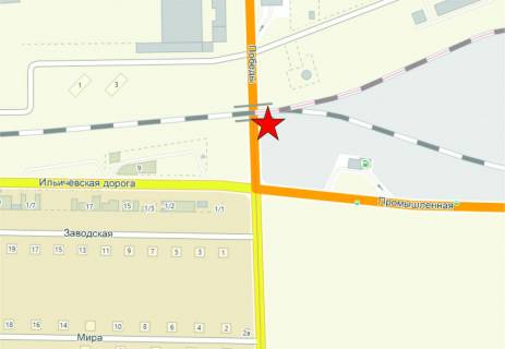 Billboard A in , 6x3  Cornomors'k / st. Peremogi No3 (viizd z mista) scheme