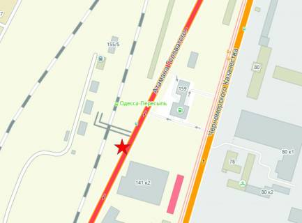 Prismatron, Prism A in Odessa, 6x3  st. Otamana Golovatogo /  AZS "SOCAR" No159 - 231541 scheme