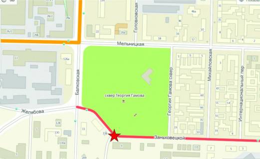 Billboard A in Odessa, 6x3  st. Zan'kovec'koi / skver Georgia Gamova scheme