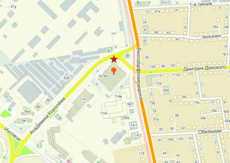 Billboard B in Odessa, 6x3  Lustdorfs'ka doroga 92/94 / st. Ak. Korol'ova / TC Sapsan scheme