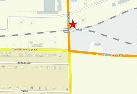 Billboard B in , 6x3  Cornomors'k / st. Peremogi No2 (vizd u misto) scheme