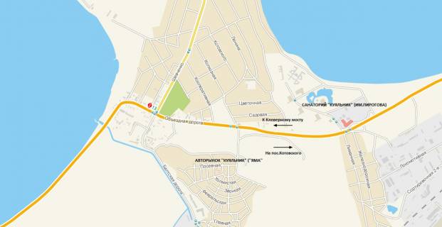 Billboard A in Odessa, 3х6  Ob'izna doroga (10+940km) - Balts'ka doroga,vid masiva Kotovs'kogo do s.Usatovo, Klevernogo mosta scheme