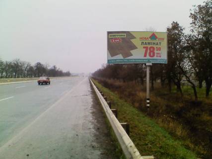 Billboard A in Odessa trasi, 3х6  Kiiv-Odesa (453 + 160km). Do Klevernogo mostu z Kieva, sklads'kij kompleks Photo 1