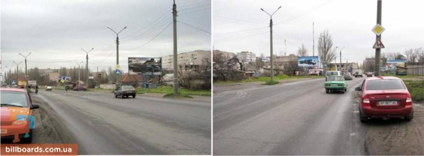 Billboard A in Melitopol Peretin st. V.Internacionalistiv / st.Lenina (70 m. vid zapravki "Marshal") Photo 1