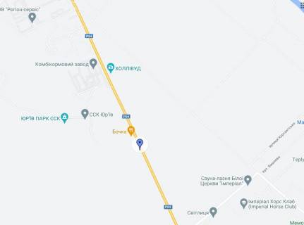 Billboard A in Bila Tserkva, 3х6  Viizd-z-m.Bila-Cerkva-na Tarasu (napramok s.Skarivka, bila restoranu "Bocka) scheme