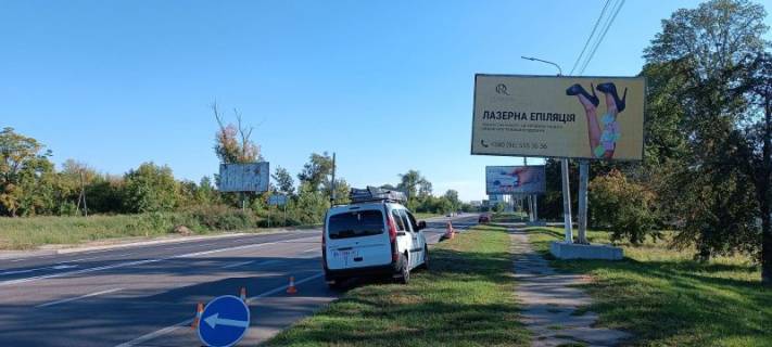 Billboard A in Bila Tserkva, 3х6  Vst. Kiivs'ka perehresta z  st. Suhoars'kou (viizd z mista) Photo 1