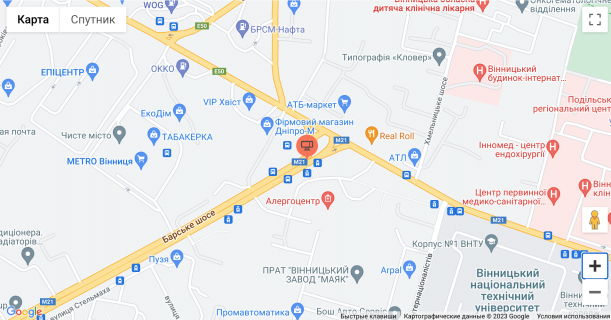 Prismatron, Prism A in Vinnytsia, 3*6  st. Bars'ke sose - 121562 scheme