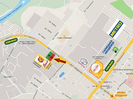 Billboard B in Ivano-Frankivsk, 3х6  Nadricna   SM "Bizon" scheme