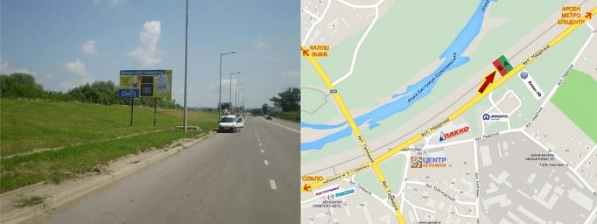 Billboard B in Ivano-Frankivsk, 3х6  Nadricna, 4a (avtosaloni) Photo 1