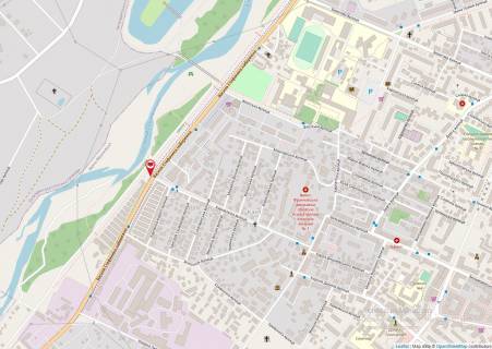 Billboard A in Ivano-Frankivsk, 3х6  Naberezna - Karmeluka perehresta (municipal'nij centr dozvilla) scheme