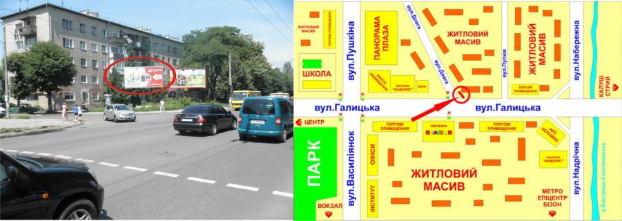 Prismatron, Prism B in Ivano-Frankivsk, 3х6  Galic'ka - Dovga perehresta - 389486 scheme