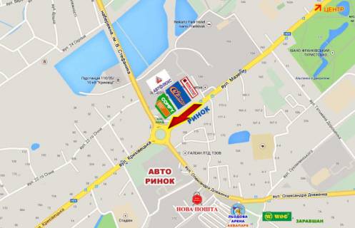 Prismatron, Prism A in Ivano-Frankivsk, 3х6  Mazepi kil'ce livij - 121871 scheme