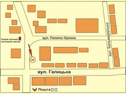 Citylight B in Ivano-Frankivsk st.Pilipa Orlika No1    SM "Furset" scheme