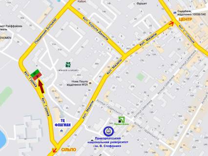 Billboard A in Ivano-Frankivsk, 3х6  Mazepi-Gurika pravij No2   centr    TC Flagman scheme