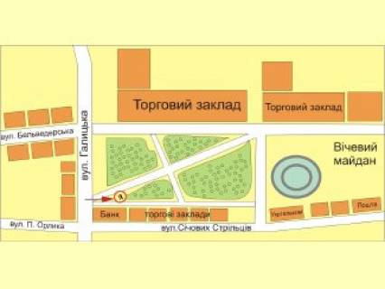 Citylight B in Ivano-Frankivsk Vicevij majdan-Galic'ka No3 scheme