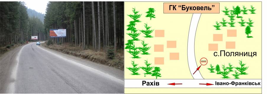 Billboard A in Bukovel, 3х6  Ablunica No1 scheme