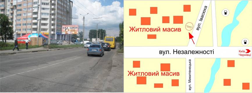 Billboard B in Ivano-Frankivsk, 3х6  Ivasuka, 9 (navproti Legendi) scheme